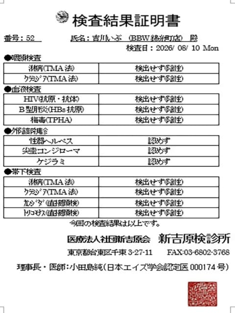 吉川 BBW錦糸町 (錦糸町発)