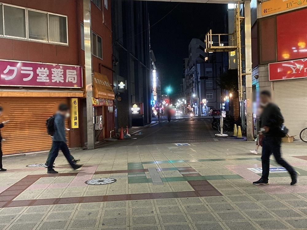 サンライズ蒲田 - ホテル街への道