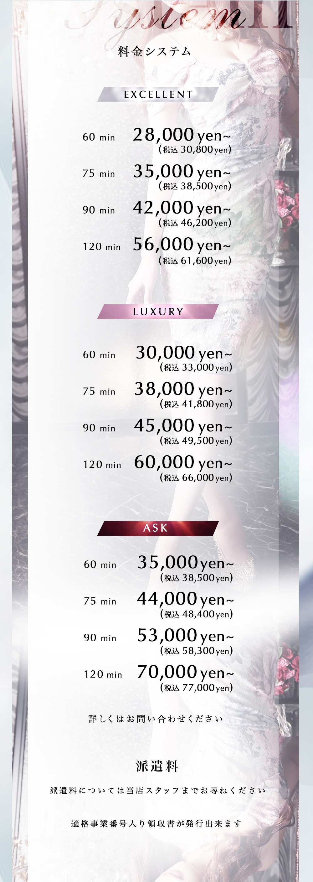 Club Maria～クラブマリア～＿料金システム1