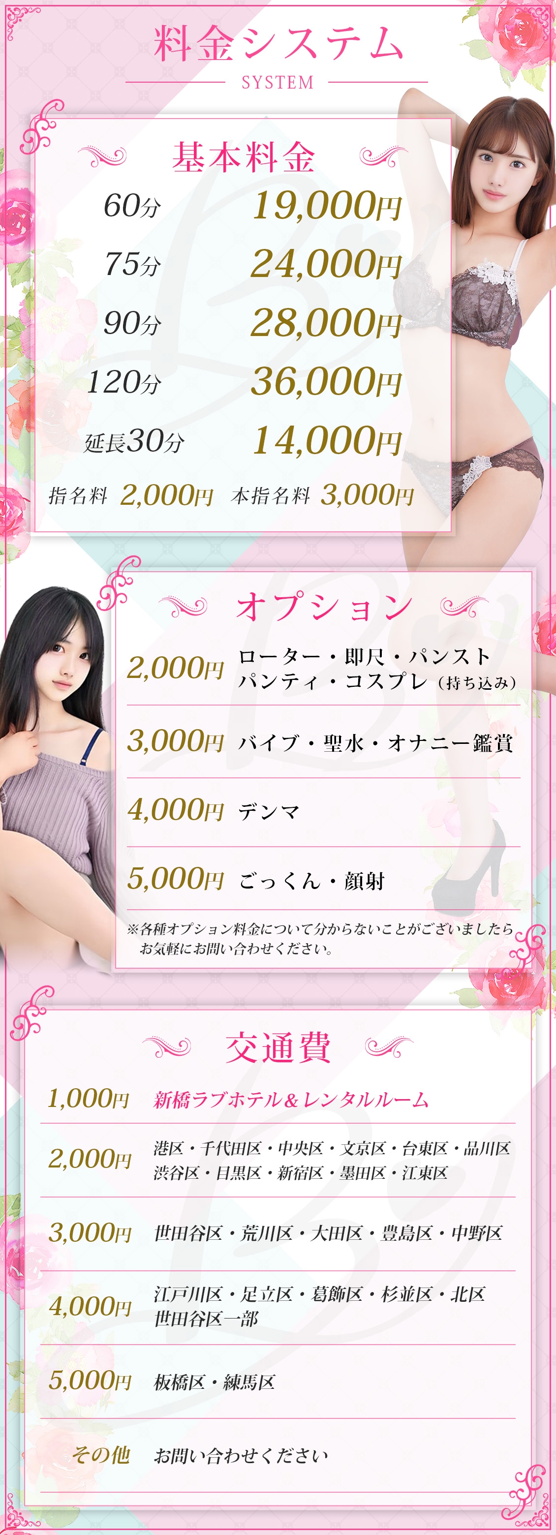 東京美少女コレクション＿料金システム1