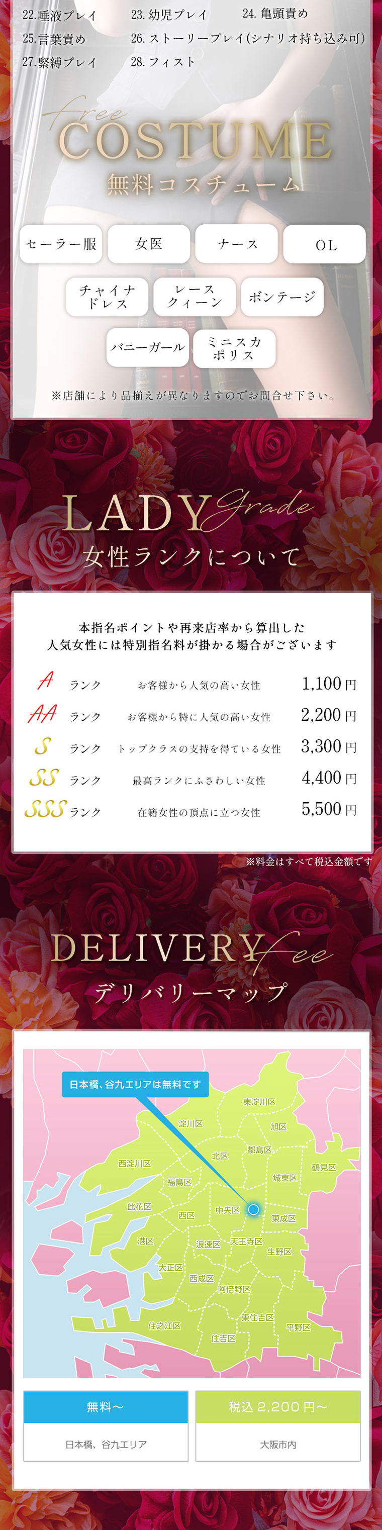 大阪痴女性感フェチ倶楽部＿料金システム2