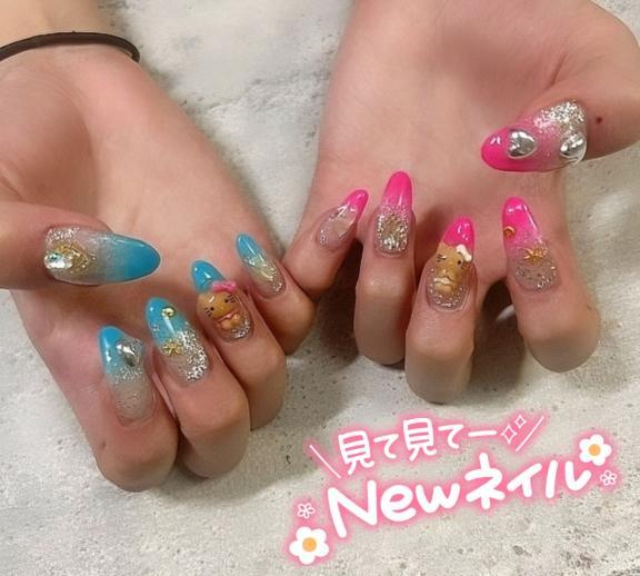 ネイルチェンジ完了💅🏻️🫧夏キブン全開っ⸜( ◜࿁◝ )⸝⋆꙳