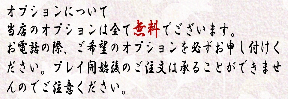 御奉仕関係－ 欲求不満なドスケベ淑女 －＿料金システム2