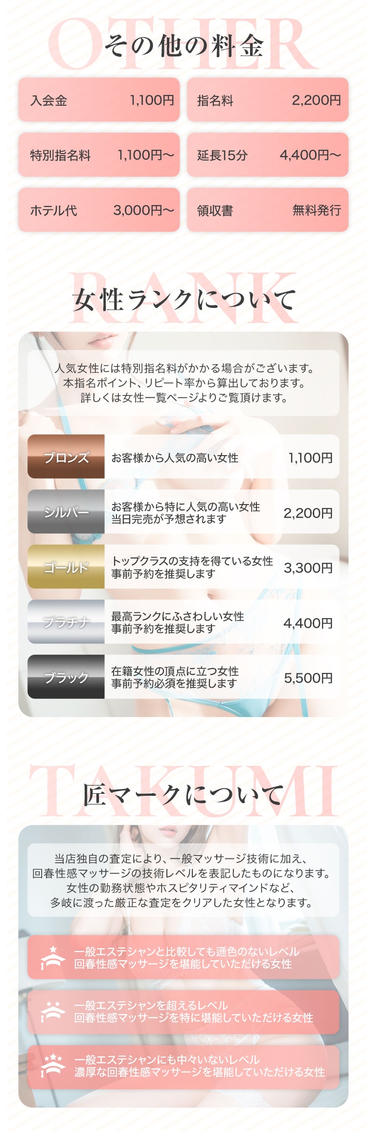 えちちSPA-えっちな回春性感マッサージ-上野店＿料金システム2