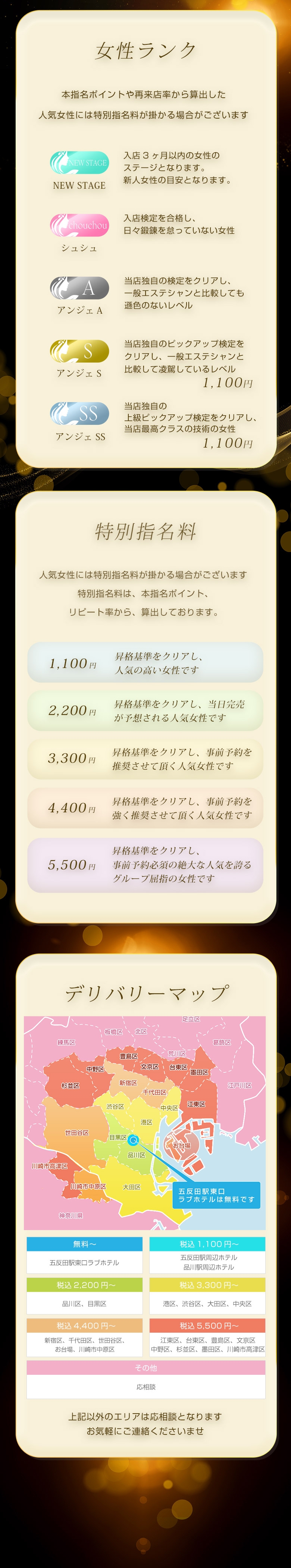 五反田回春性感マッサージ倶楽部＿料金システム2