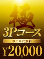 極・3Pコース　ホテル代無料