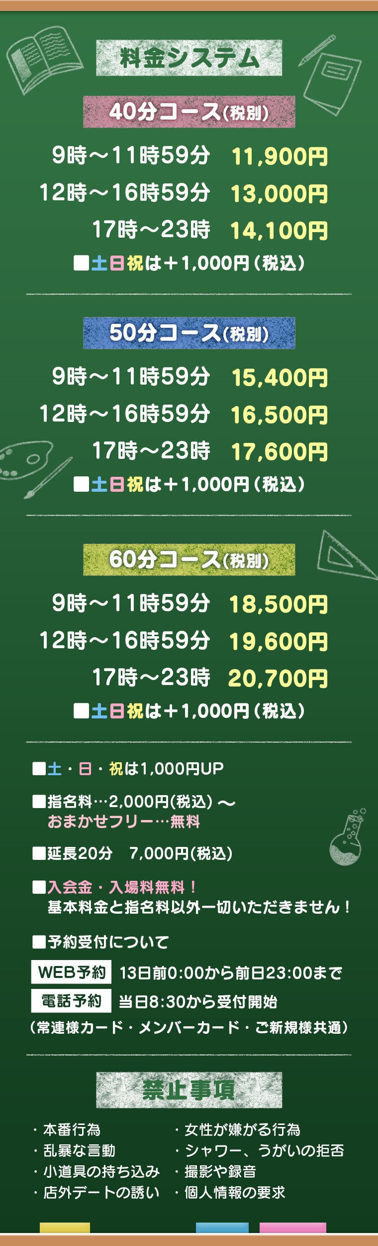 ハマヘル同好会（横浜ハレ系）＿料金システム1