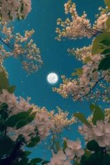 *花と満月*