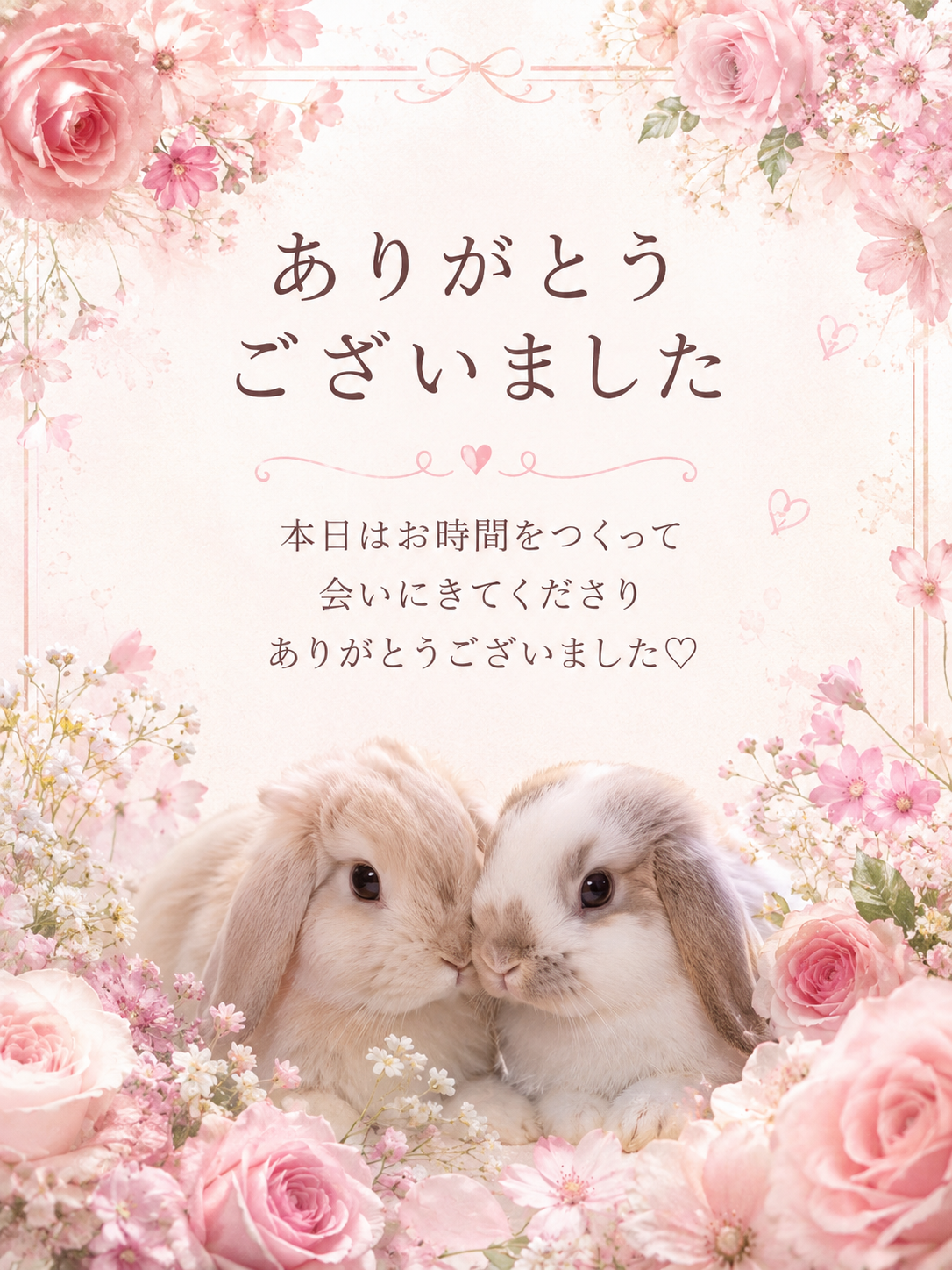 お礼♡