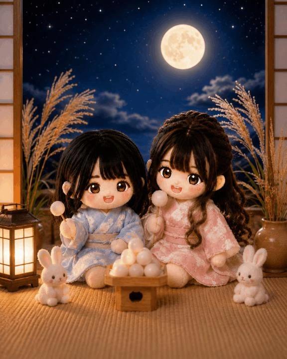 今夜は十五夜らしいです♡♡