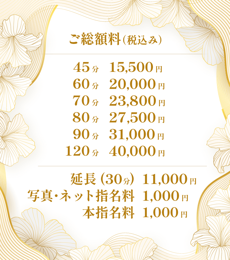川崎人妻ソープ Mint＿料金システム1
