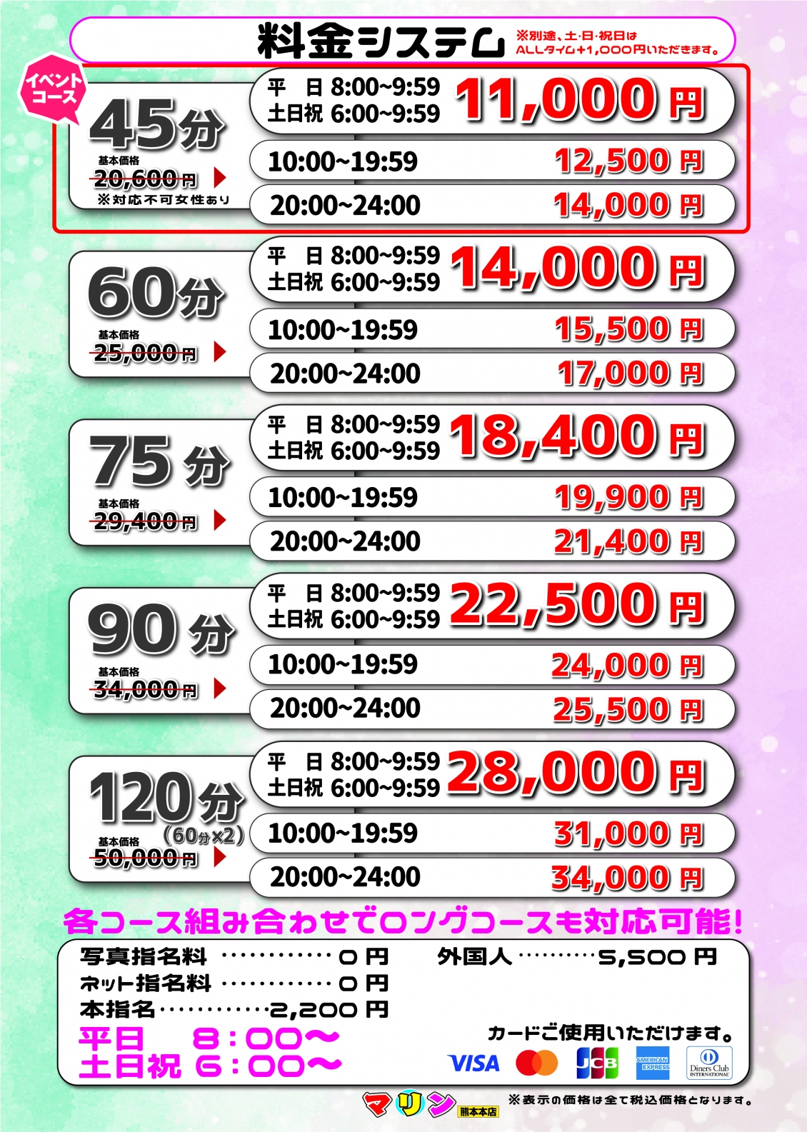 マリン熊本本店＿料金システム1