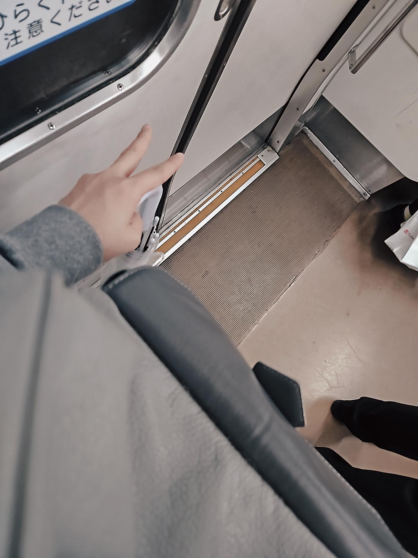 でんしゃのなかで