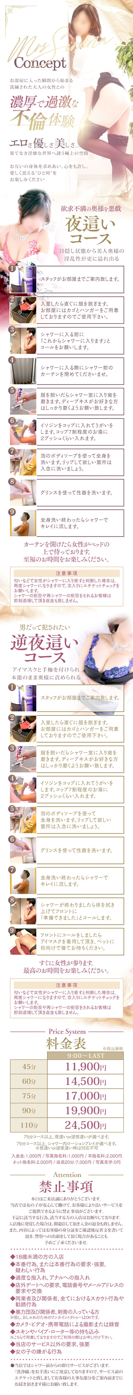 Mrs Sirena（ミセスシレナ）＿料金システム1