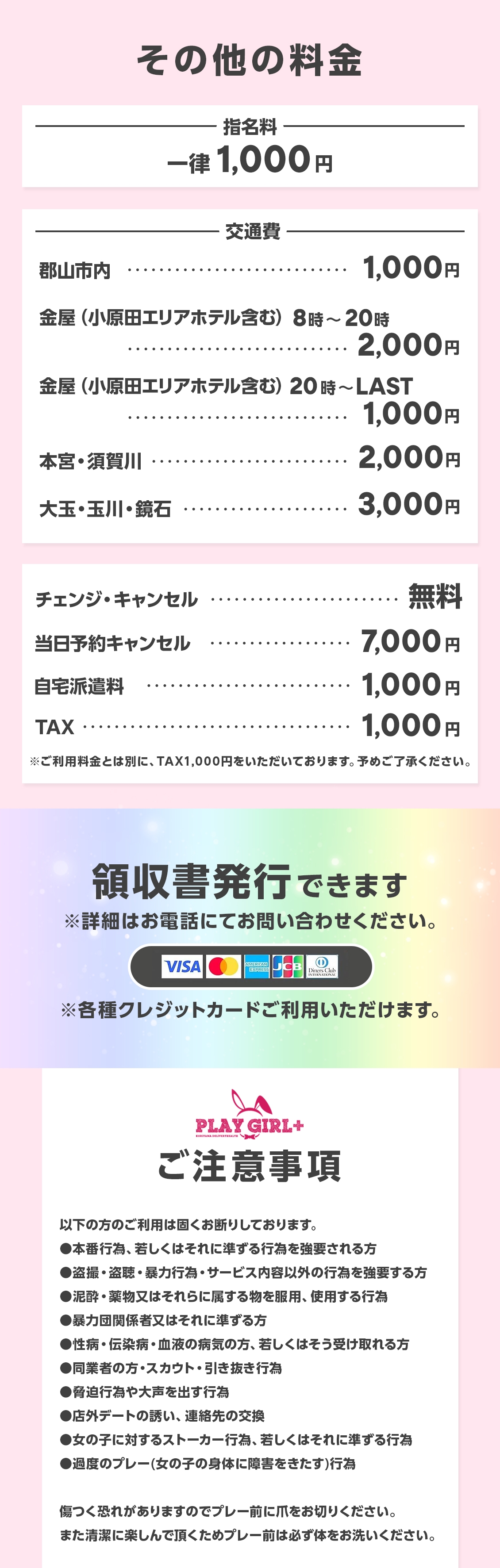 郡山デリへル プレイガール+＿料金システム3