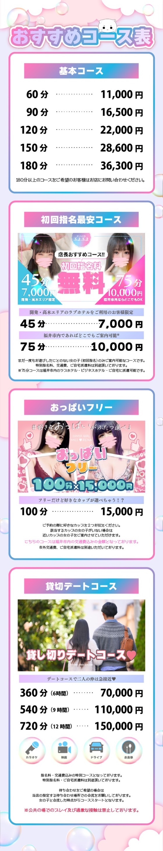 ぽっちゃり系♡ぷよぷよ♡＿料金システム1