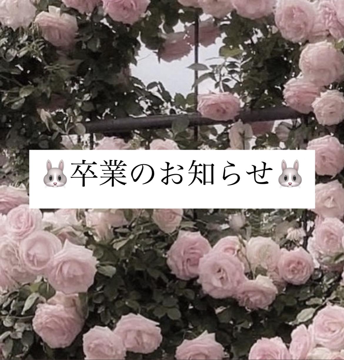 <img class="emojione" alt="🐰" title=":rabbit:" src="https://fuzoku.jp/assets/img/emojione/1f430.png"/>卒業のお知らせ<img class="emojione" alt="🐰" title=":rabbit:" src="https://fuzoku.jp/assets/img/emojione/1f430.png"/>