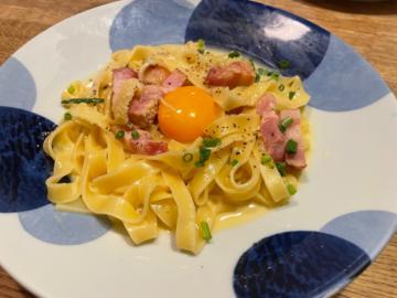 好きなパスタはカルボナーラです🤍