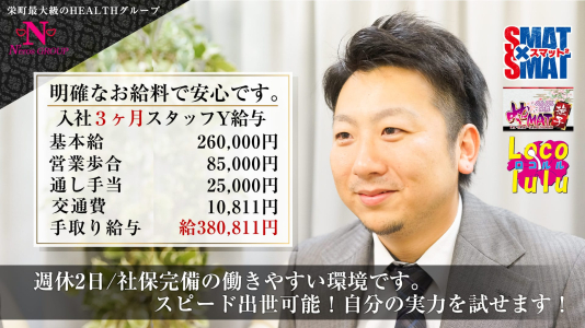 スマット×スマットの男性高収入求人