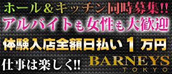 BARNEYS TOKYO(バーニーズトーキョー)の男性高収入求人