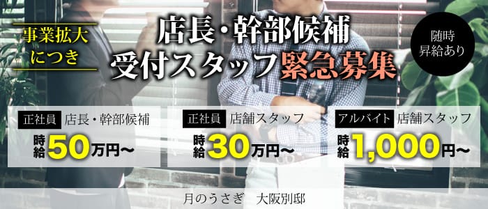 月のうさぎ 大阪別邸の男性高収入求人