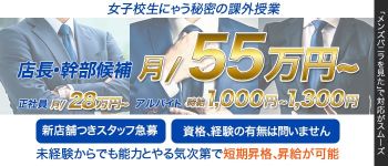 女子校生にゃう秘密の課外授業の男性高収入求人