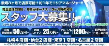 アリュール 新宿店の男性高収入求人