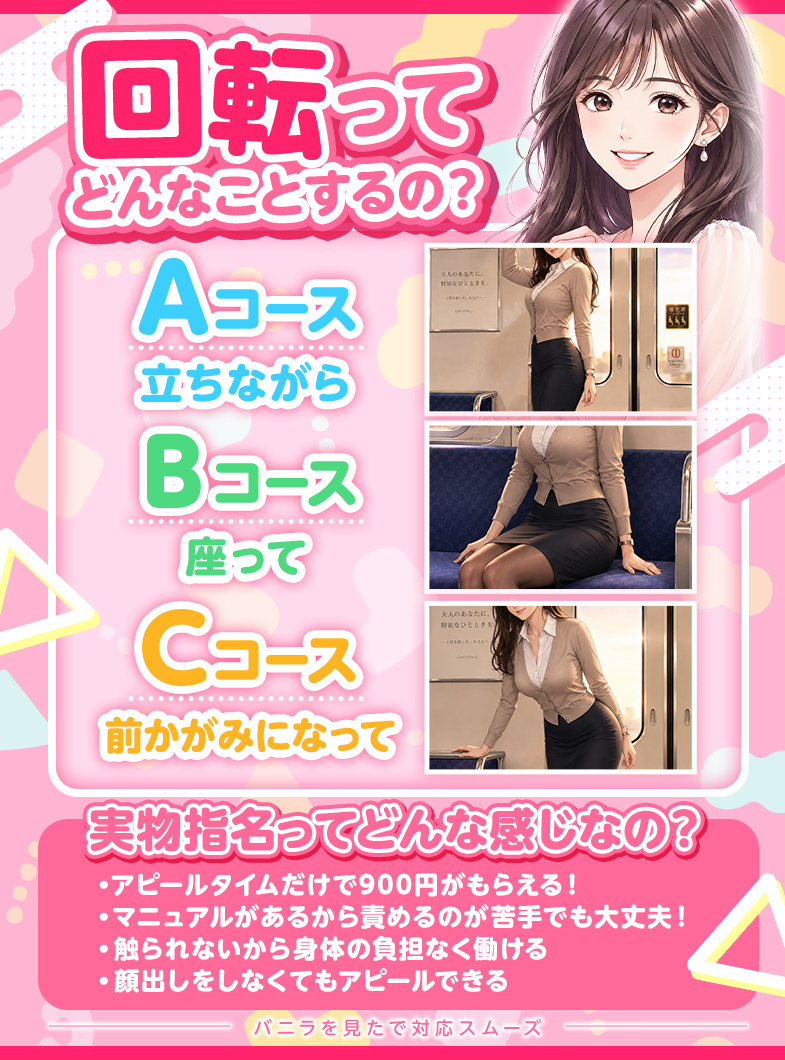逆電車ごっこ ～GLAMOROUS TRAIN～の実物指名ってどんな感じなの？