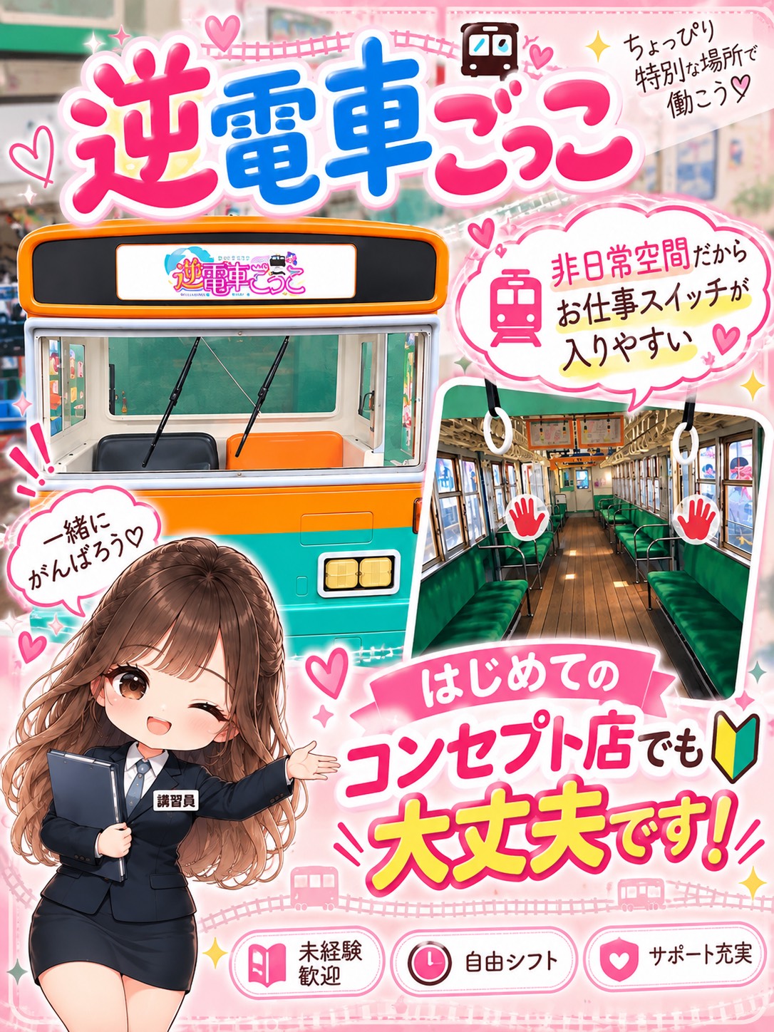 逆電車ごっこ ～GLAMOROUS TRAIN～の店内・待機室画像1