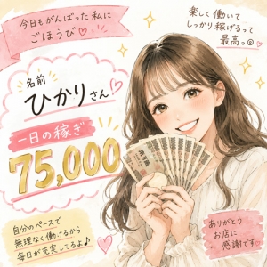  リアル給料公開ひかりさん1日の稼ぎを公開♪のアイキャッチ画像