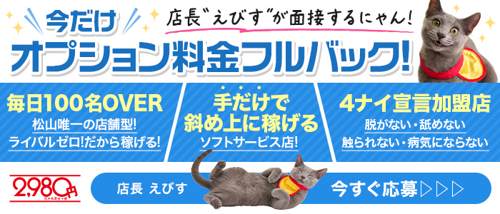 2980円（にゃんきゅっぱ）の求人画像