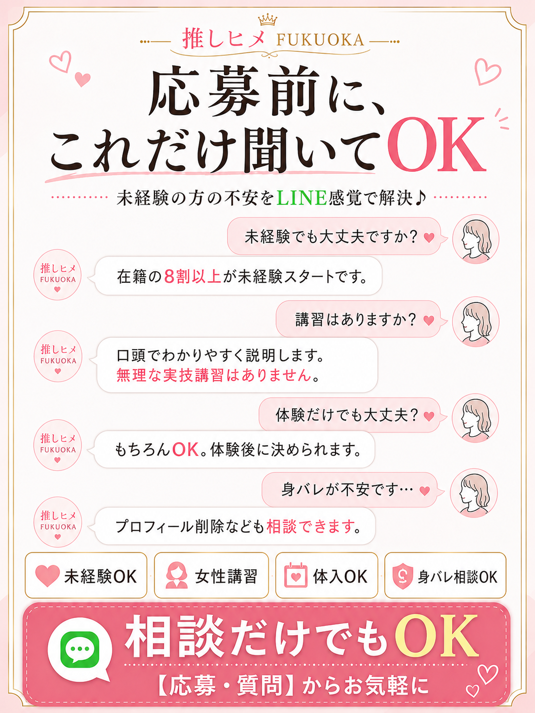 推しヒメ FUKUOKAの待遇画像3