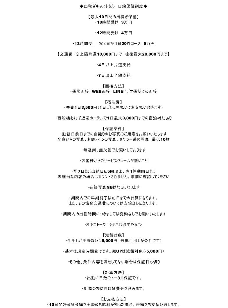 わちゃわちゃ密着ﾘｱﾙﾌﾙｰちゅ西船橋の給与画像3