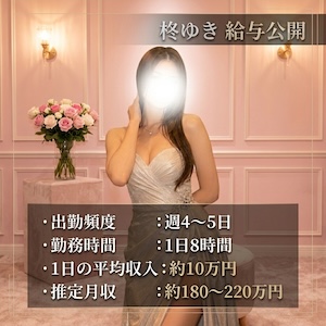 【レギュラー・柊ゆきさんの給与公開💰】週4～5日勤務で日平均10万円！月収200万円オーバーで理想を叶える✨のアイキャッチ画像