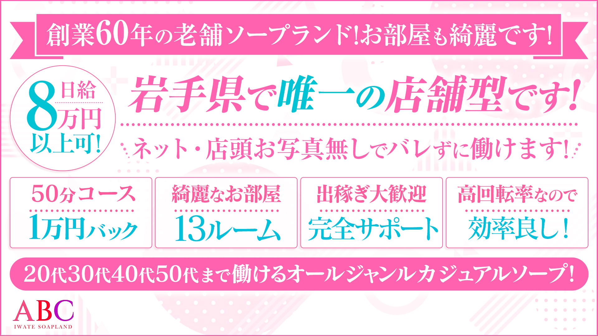 ABC 岩手ソープの求人画像