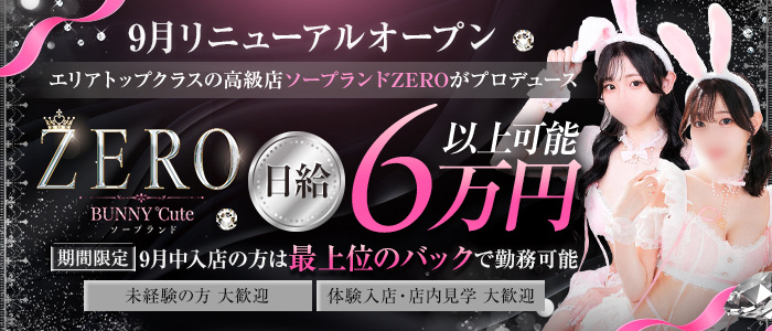 SOAPLAND ZERO BUNNY ℃UTEの求人画像
