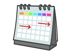 期間が自由に決められる！