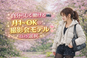 月1〜OK♪撮影だけでできるモデルのお仕事のアイキャッチ画像