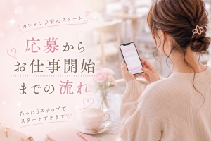 📱 応募からお仕事開始までの5ステップのアイキャッチ画像