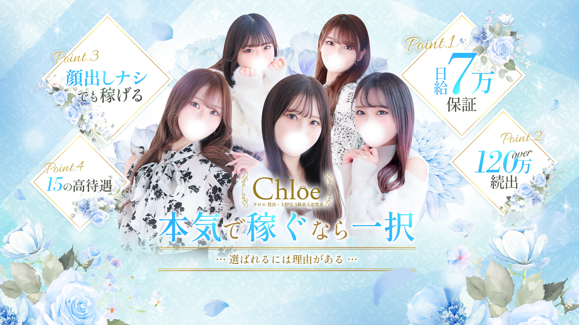 Chloe鶯谷・上野店 S級素人清楚系の求人画像