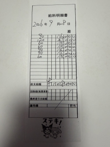 9/28　地元キャストの給料、見てください💰のアイキャッチ画像
