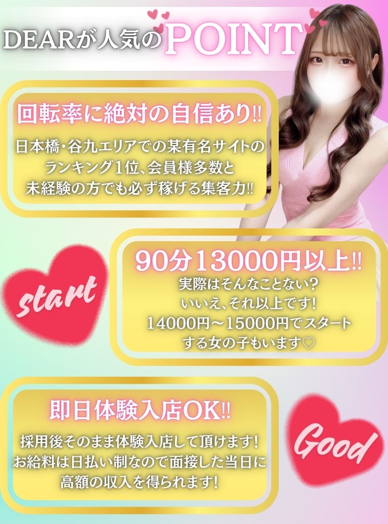 DEAR（ディアー）の～DEARが人気のPOINT～