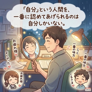 鏡の向こうの自分を、今日だけは100点にしてあげる日。のアイキャッチ画像