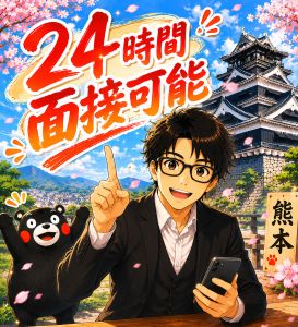 【24時間いつでも面接可能】あなたのご都合に合わせて対応しますのアイキャッチ画像