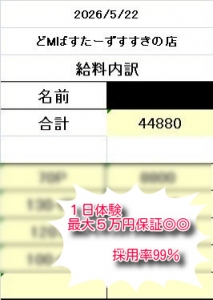 5/16-5/23までの在籍女性のリアルな1週間の給与発表🌟全額日払いＯＫ💰💰のアイキャッチ画像