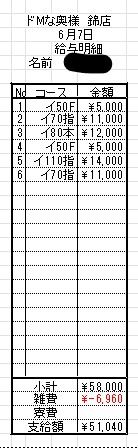 ドMな奥様 名古屋・錦店の給与画像3