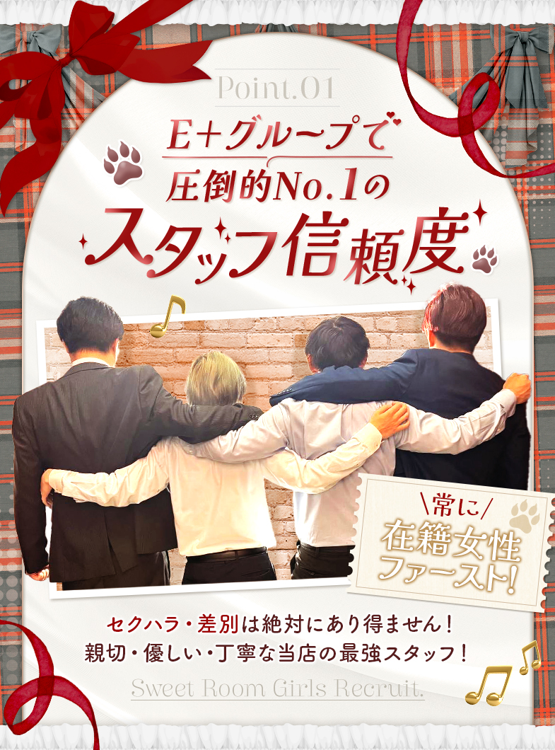 人妻in誘惑スイートルーム名古屋錦店(E+グループ)の『女性ファースト』を本気で実践しているお店です。