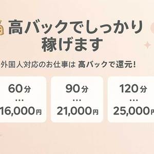 超高額バック60分16000円～⁉のアイキャッチ画像