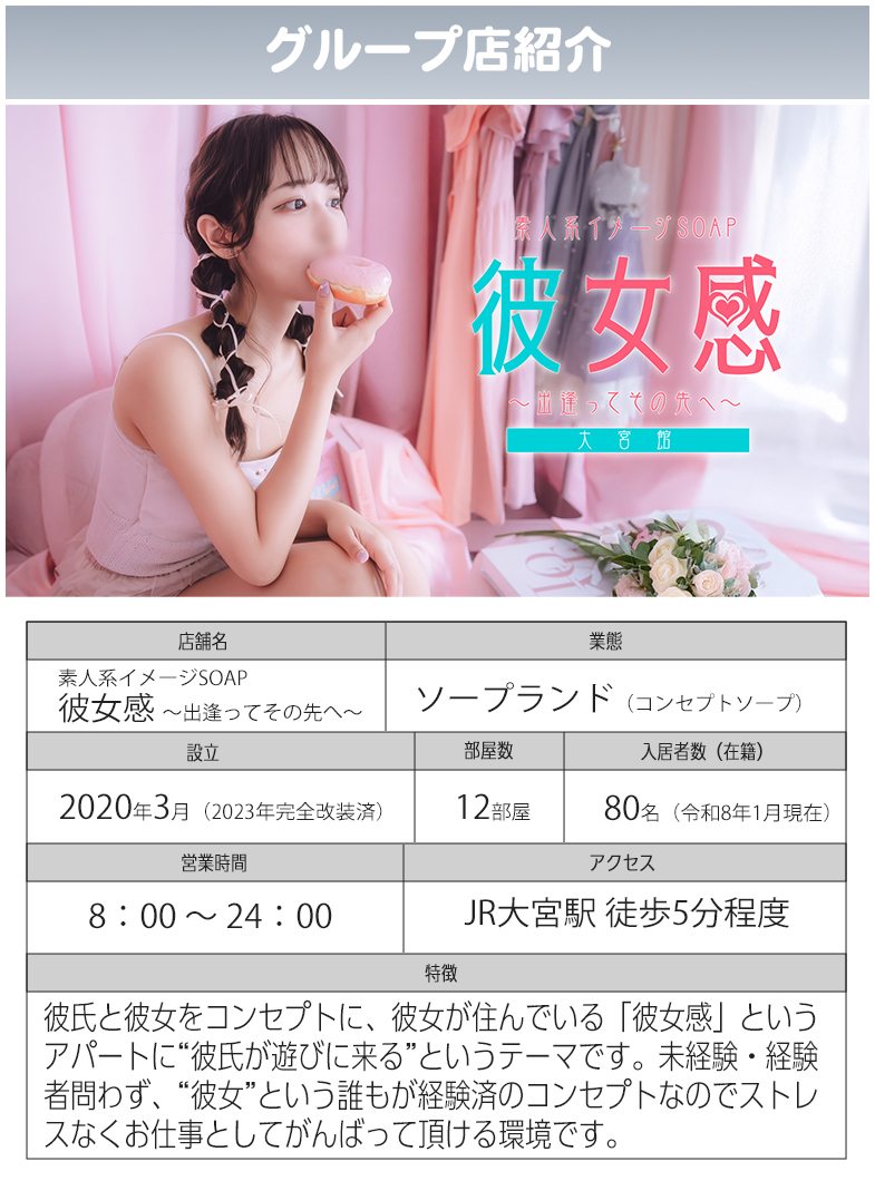 Fの法則のグループ店紹介『彼女感』