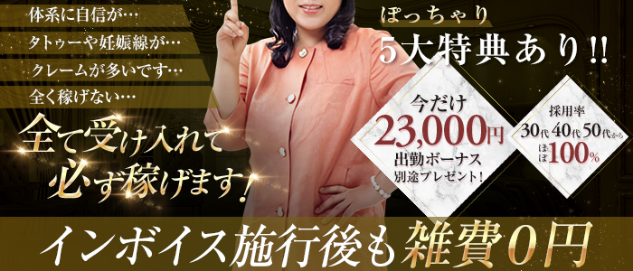 ギン妻パラダイスグループ(ｷﾀｴﾘｱ)のぽっちゃり求人画像